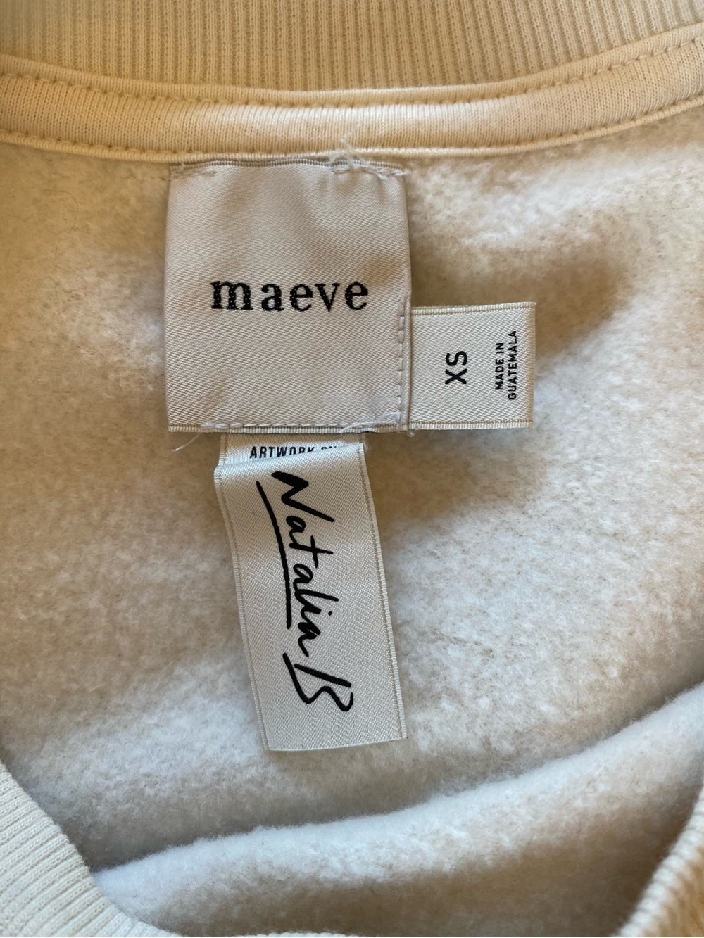 Maeve Anthropologie x Natalia Bagniewska cocktail Sweatshirt - Gatsby champagne - Picture 5 of 9